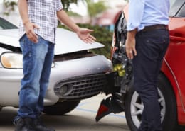 Two Drivers Arguing After Traffic Accident