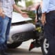 Two Drivers Arguing After Traffic Accident